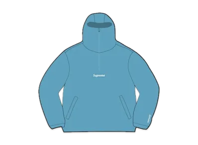 Supreme Polartec Facemask Half Zip Pullover "Dusty Teal"