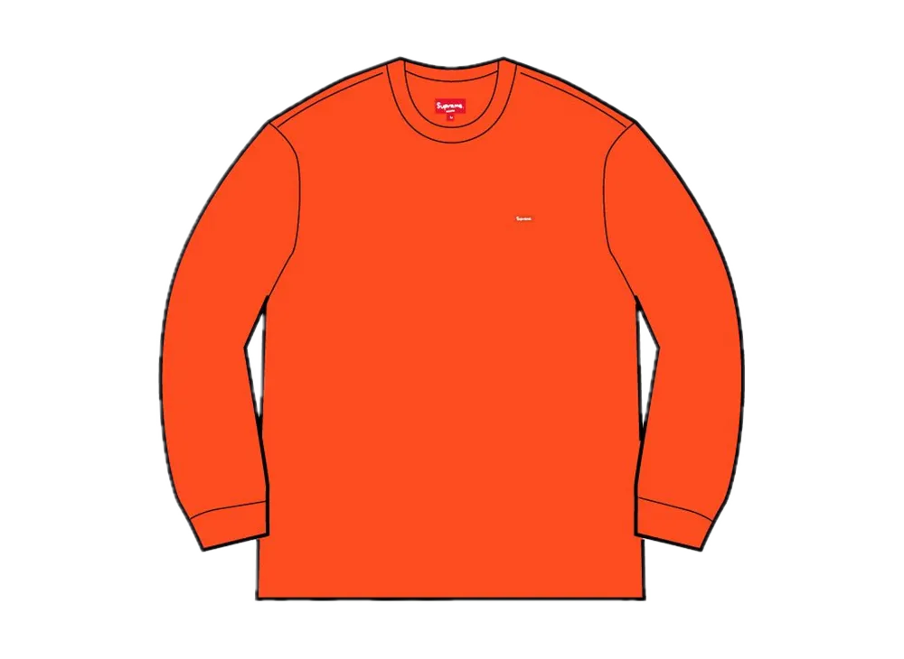 Supreme Small Box L/S Tee "Bright Orange"(22FW)