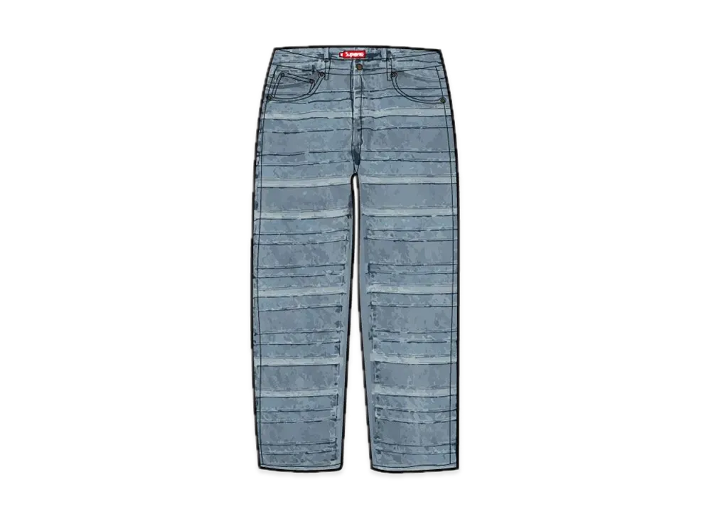 Supreme Layered Denim Layered Jean "Washed Blue"