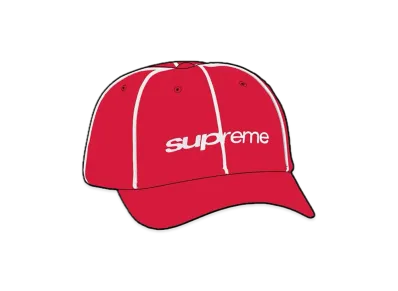 Supreme Piping 6-Panel "Red"