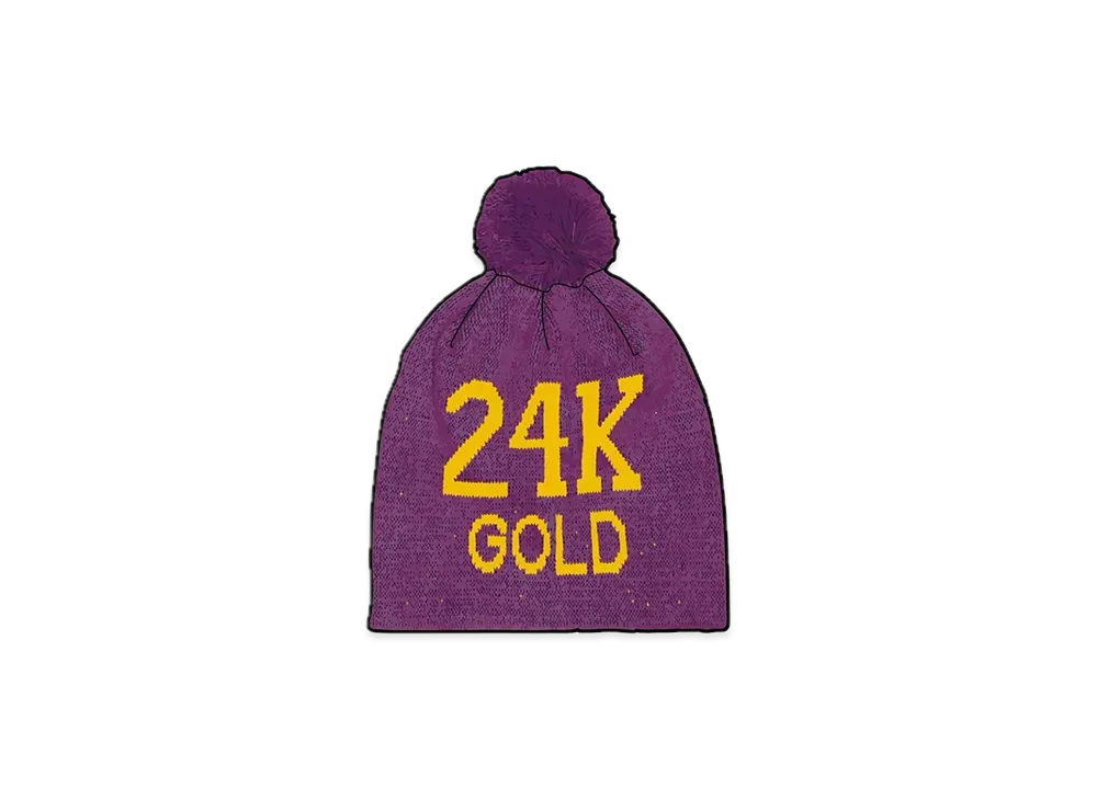 Supreme 24K Gold Beanie "Purple"