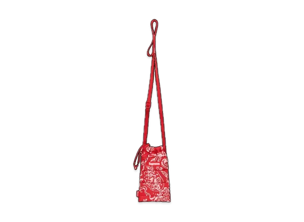 Supreme Puffer Neck Pouch "Red Paisley"