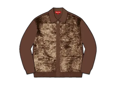 Supreme Faux Fur Zip Up Cardigan "Brown"