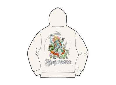 Supreme Lakshmi Zip Up Hooded Sweatshirt "White"