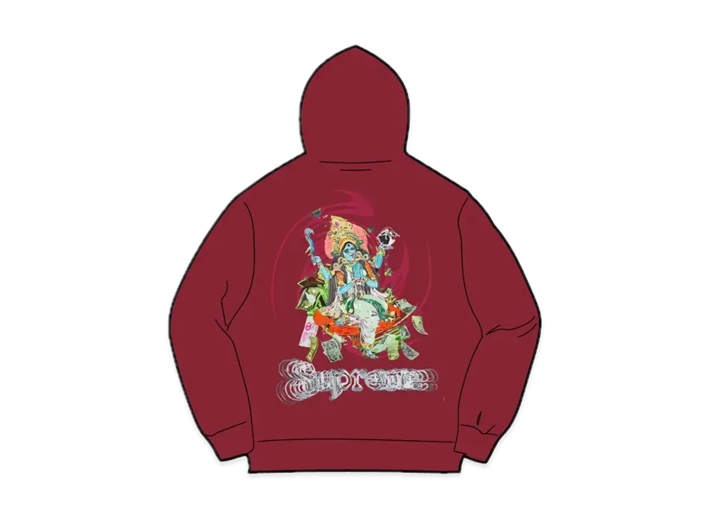 Supreme Lakshmi Zip Up Hooded Sweatshirt "Cardinal"