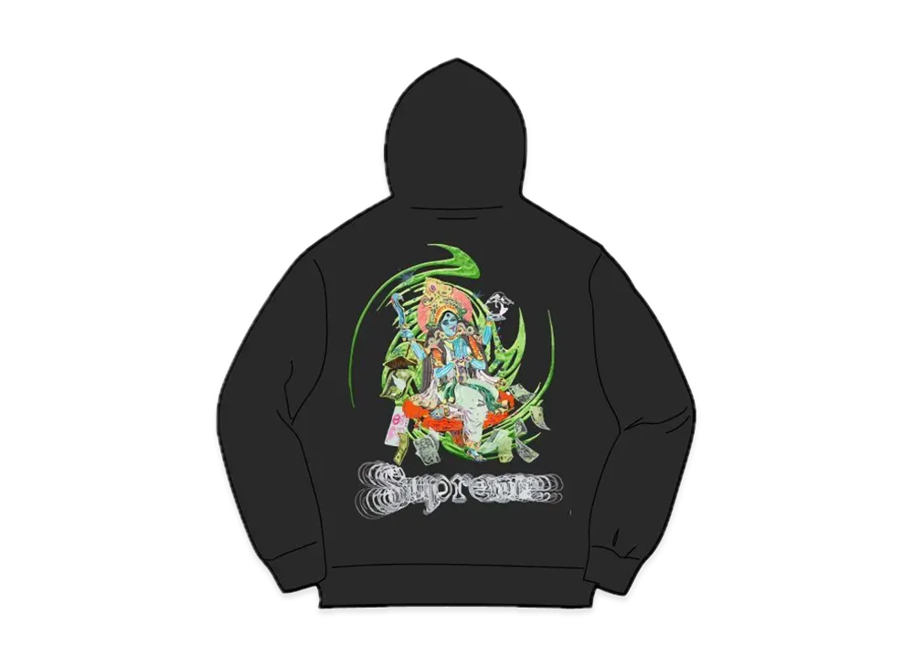 Supreme Lakshmi Zip Up Hooded Sweatshirt "Black"