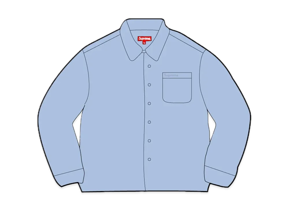 Supreme Nylon Filled Shirt "Slate Blue"