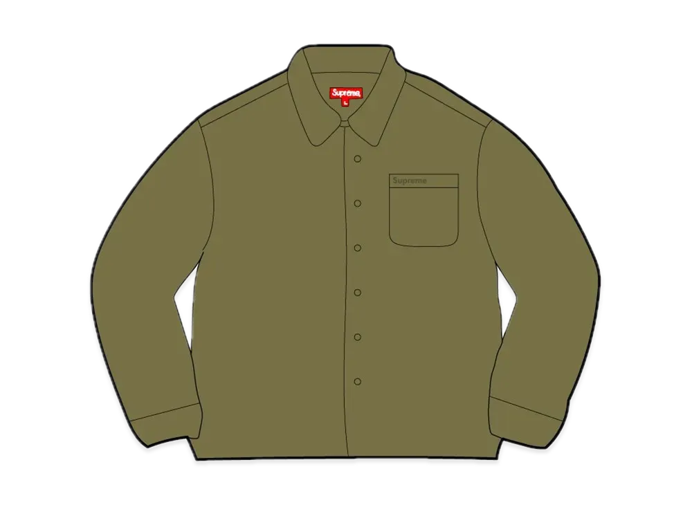 Supreme Nylon Filled Shirt "Olive"