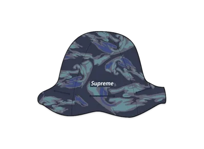 Supreme Tiger Camo Reflective Tulip Hat "Blue"