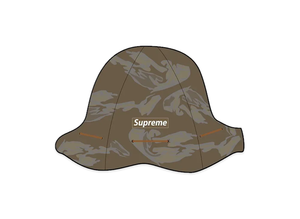 Supreme Tiger Camo Reflective Tulip Hat "Brown"