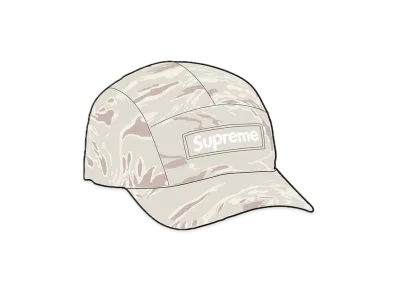 Supreme Tiger Camo Reflective Camp Cap "White"