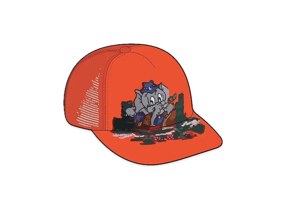 Supreme Elephant Mesh Back 5-Panel "Orange"