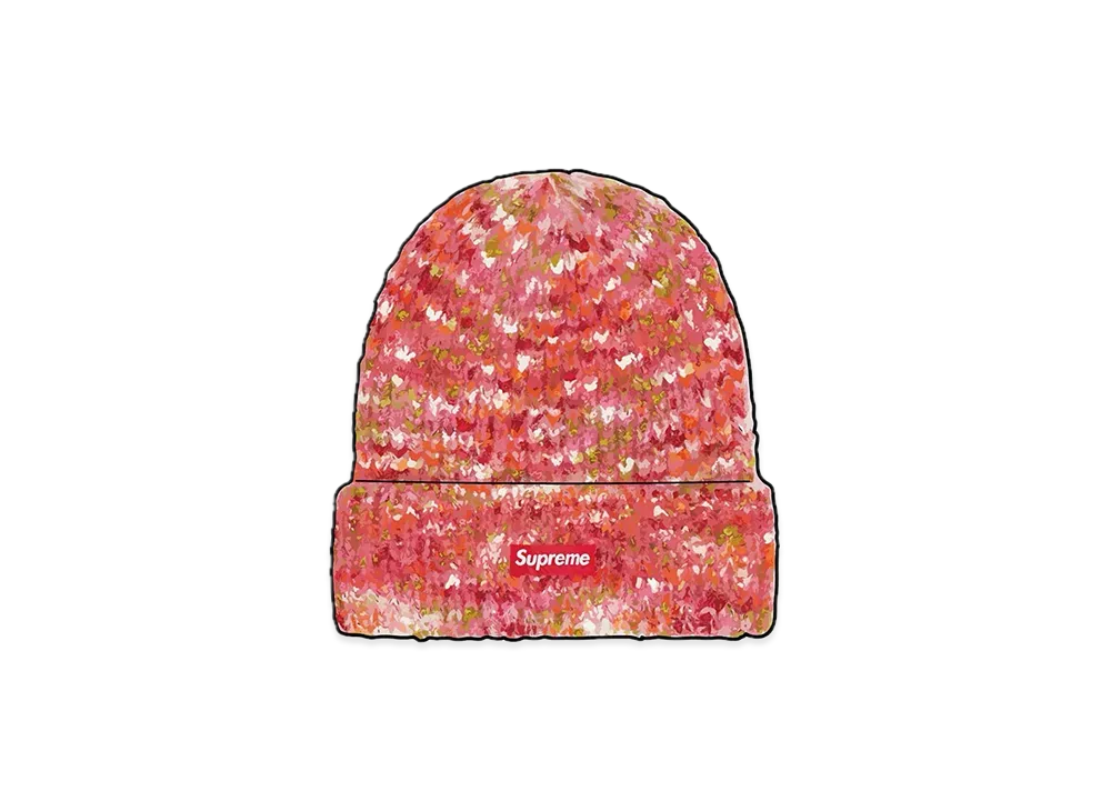 Supreme Space Dye Beanie "Red"