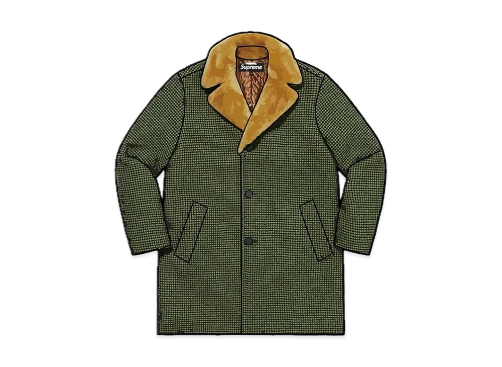 Supreme Fur Collar Car Coat 