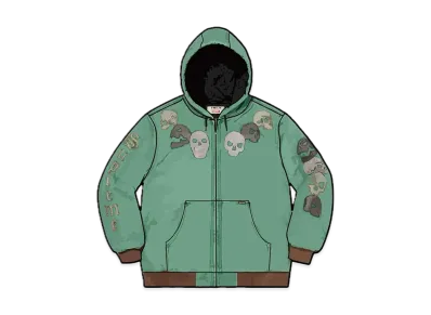 Supreme / Great China Wall Hooded Work Jacket "Washed Green"