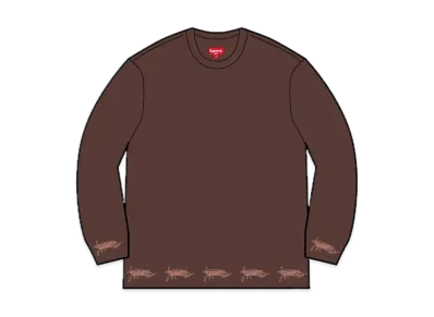 Supreme Signature L/S Top "Dark Brown"