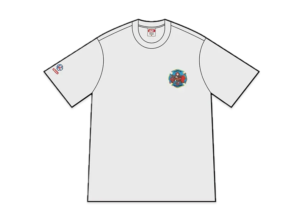 Supreme FDNY Engine 9 Tee "Ash Grey"