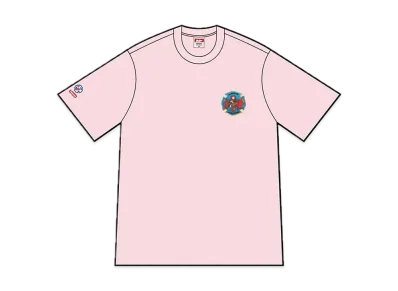 Supreme FDNY Engine 9 Tee "Light Pink"