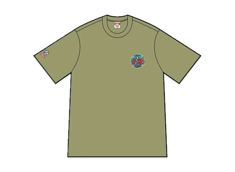 Supreme FDNY Engine 9 Tee "Light Olive"