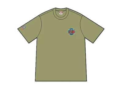 Supreme FDNY Engine 9 Tee "Light Olive"