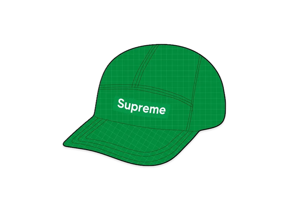 Supreme Glow Ripstop Camp Cap "Green"