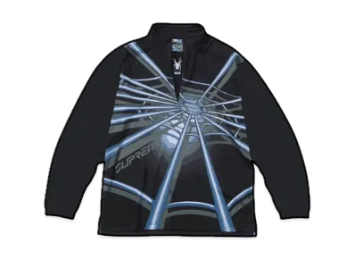 Supreme / Spyder Web Half Zip Pullover "Black"