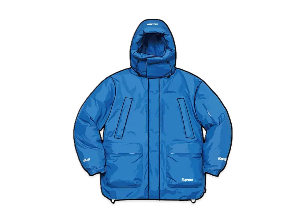 Supreme GORE TEX 700 Fill Down Parka "Blue"