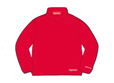 Supreme Polartec Mock Neck Pullover "Red"