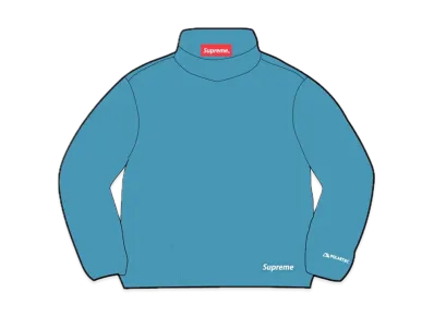 Supreme Polartec Mock Neck Pullover "Dusty Teal"
