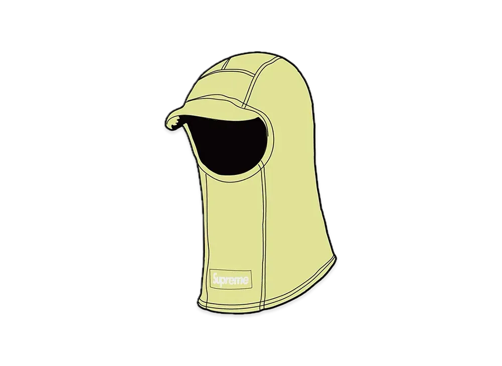 Supreme Polartec Brim Balaclava "Lime"