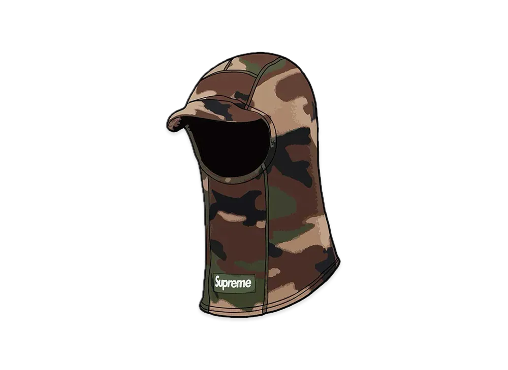 Supreme Polartec Brim Balaclava "Woodland Camo"