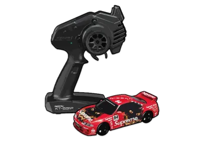 Supreme / Kyosho Mini Z Nissan Skyline Nismo R33 RC Readyset "Red"