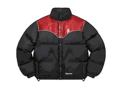 Supreme Glitter Yoke Down Puffer Jacket "Black"