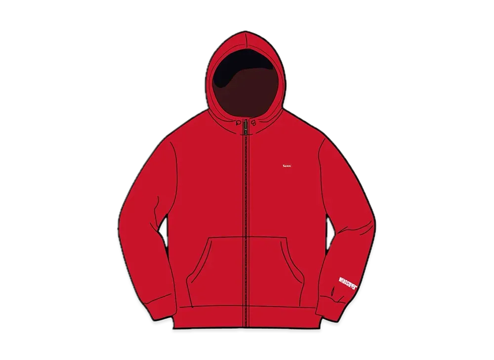 Supreme WINDSTOPPER Zip Up Hooded Sweatshirt "Red"