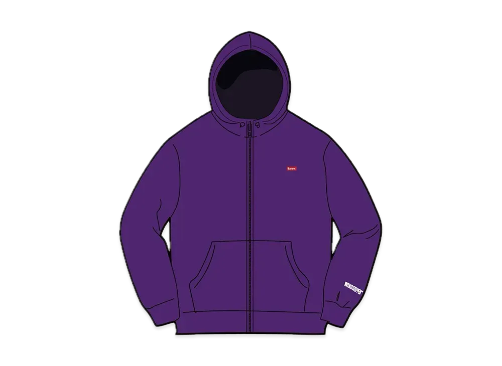 Supreme WINDSTOPPER Zip Up Hooded Sweatshirt "Dark Purple"