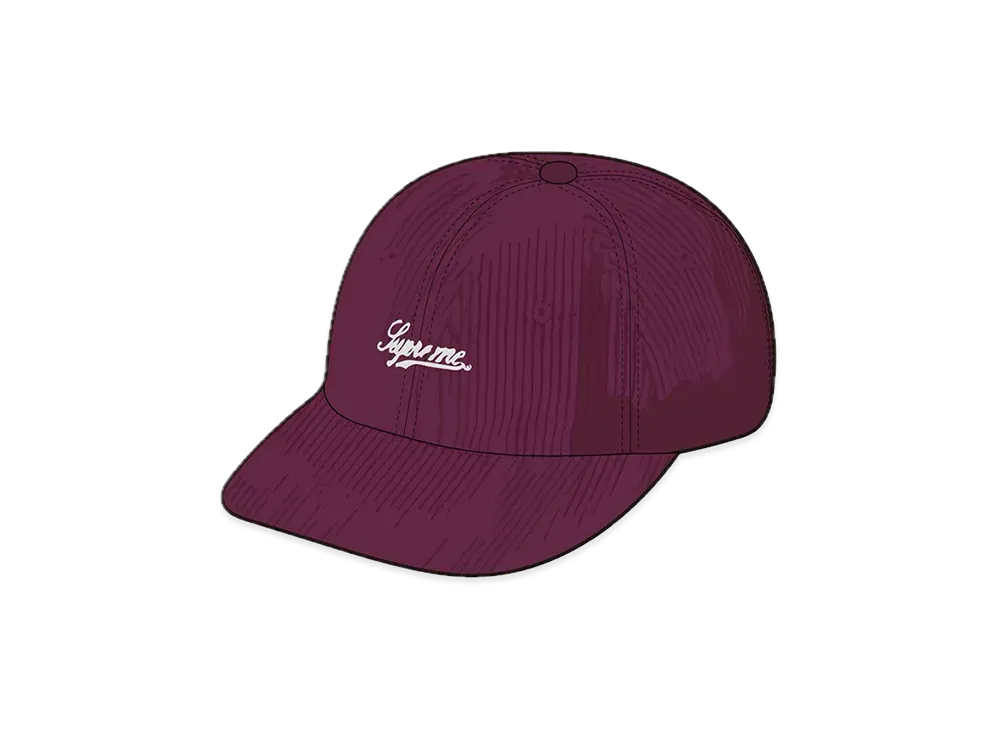 Supreme Script Corduroy 6-Panel "Magenta"