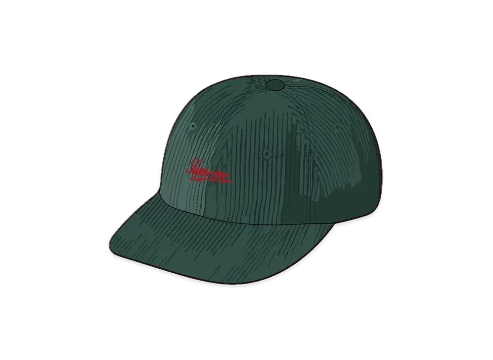 Supreme Script Corduroy 6-Panel "Green"