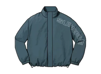 Supreme Spellout Embroidered Track Jacket "Dark Blue"