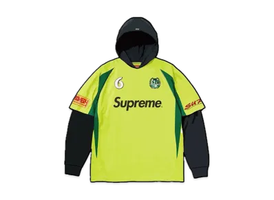 Supreme Hooded Soccer Jersey "Bright Green"