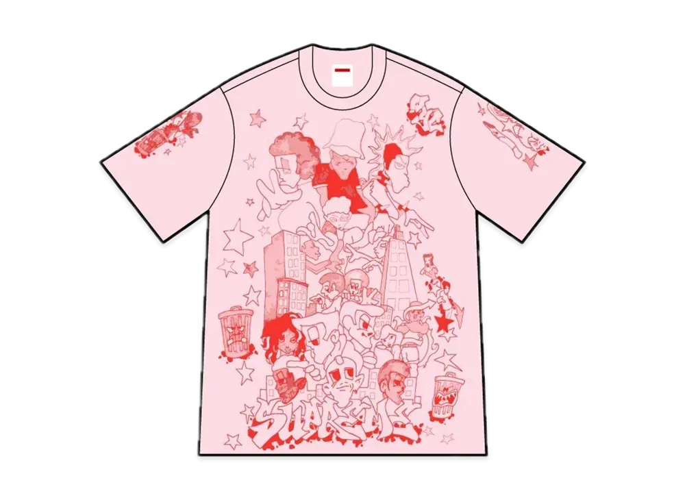 Supreme Downtown Tee "Light Pink
"
