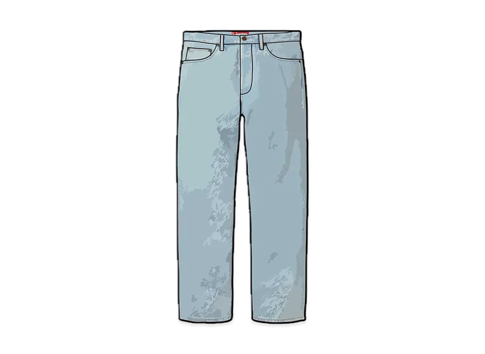 Supreme Regular Jean "Washed Blue"(23FW)