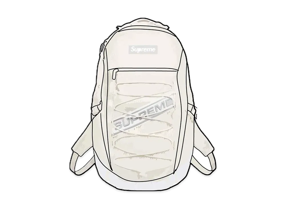 Supreme Backpack 2023FW "White"