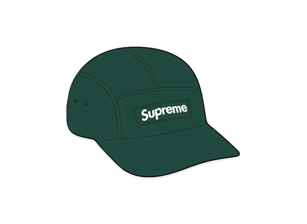 Supreme Washed Chino Twill Camp Cap "Pine Green"(23FW)
