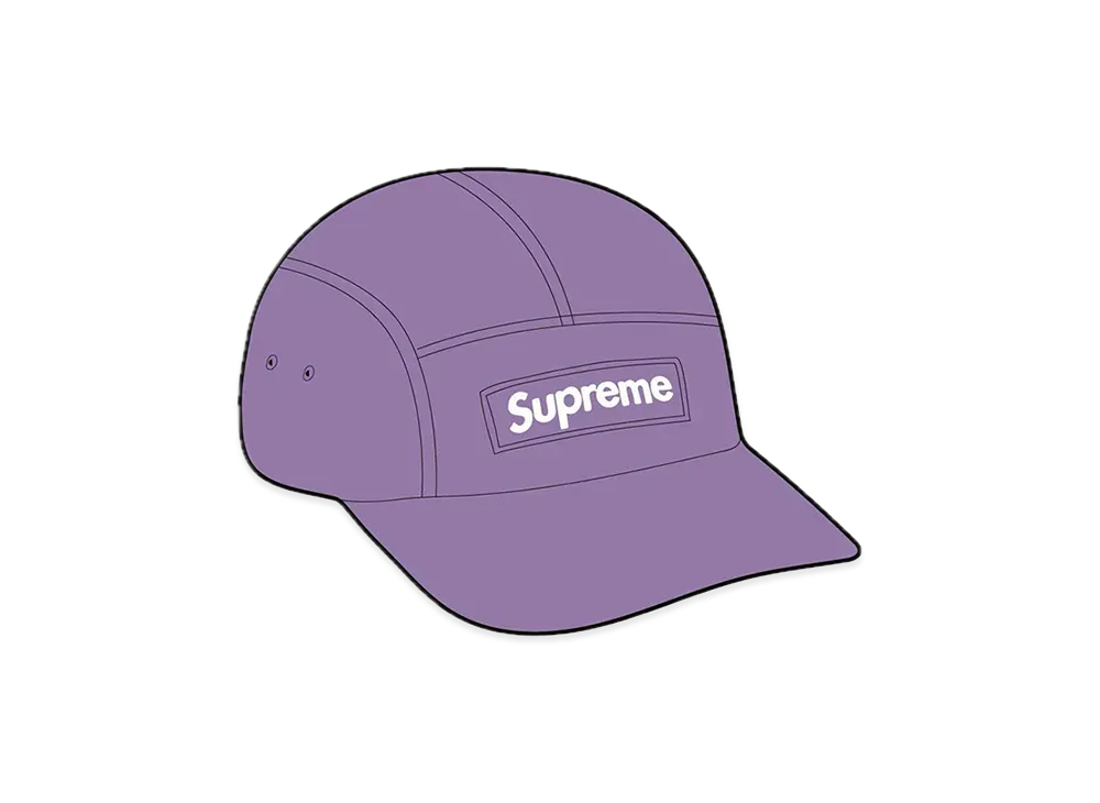 Supreme Washed Chino Twill Camp Cap "Dusty Purple"(23FW)