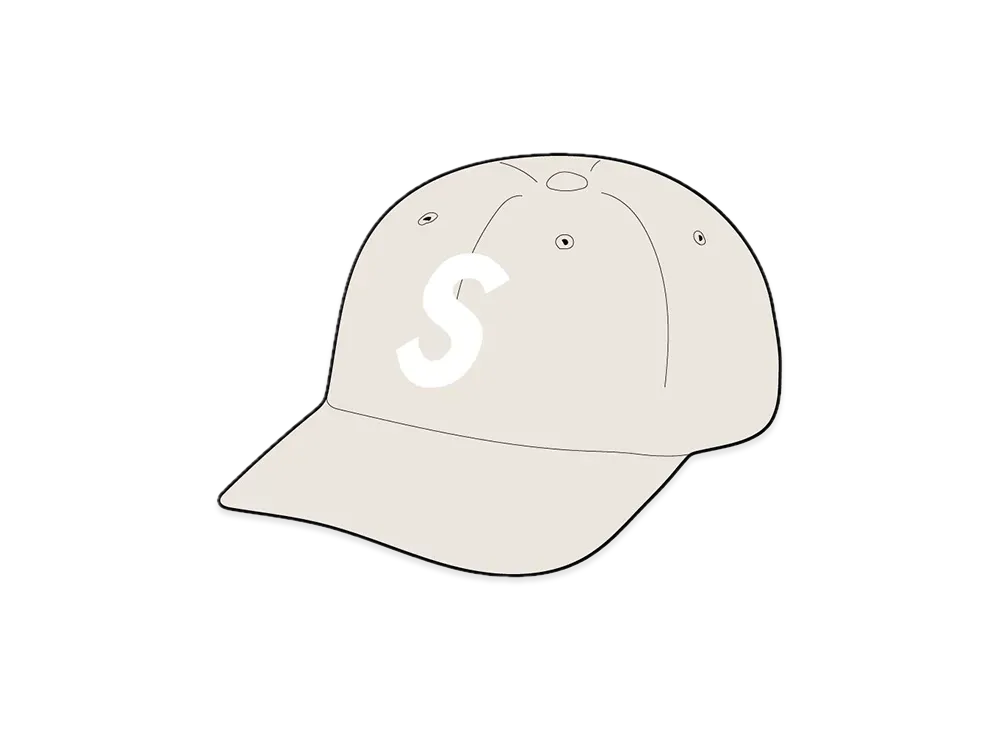 Supreme Pigment Print S Logo 6-Panel "Natural"