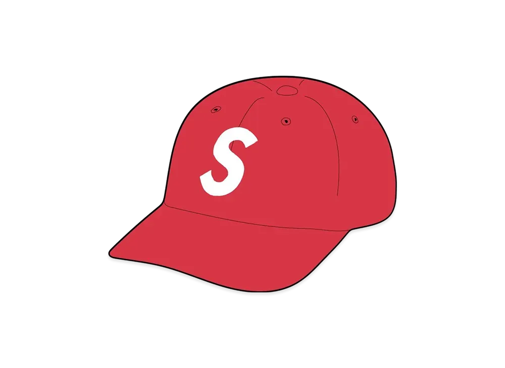 Supreme Pigment Print S Logo 6-Panel "Red"