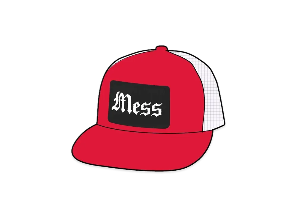 Supreme Mess Mesh Back 5-Panel "Red"