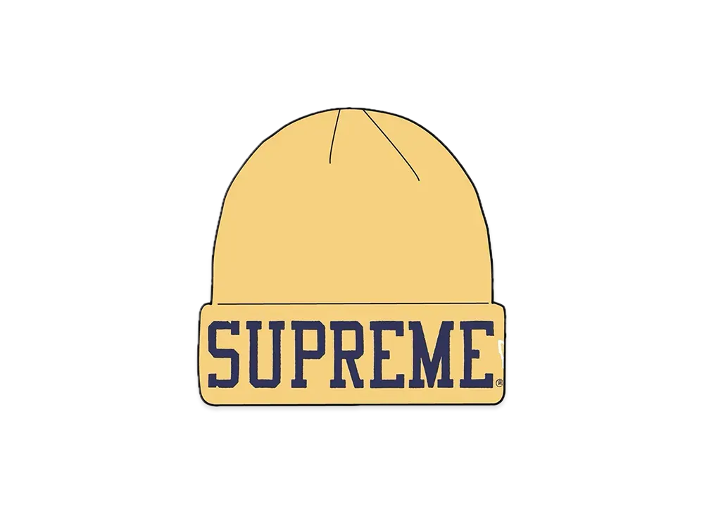 Supreme New Era Varsity Beanie "Light Yellow"