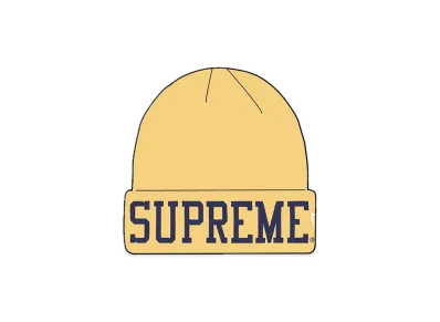 Supreme New Era Varsity Beanie "Light Yellow"