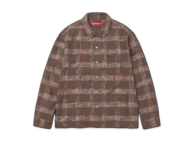 Supreme Woven Plaid Shirt "Light Brown"